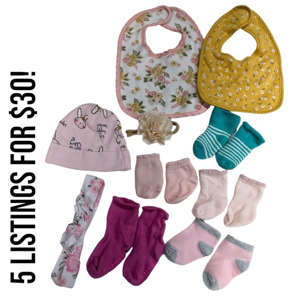 Baby girl accessories lot